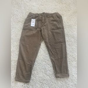 Zara Corduroy Easy Pant- Brand New